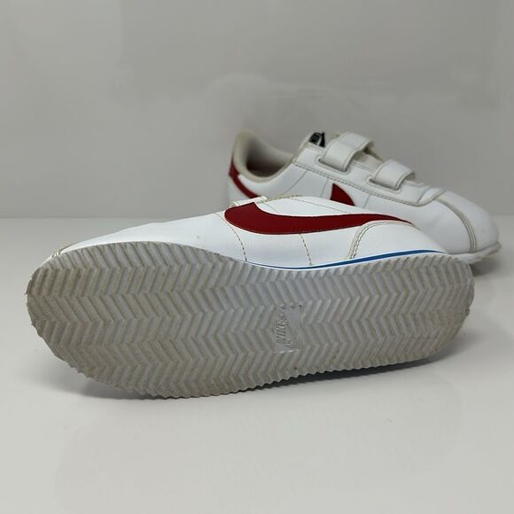Nike Cortez Basic SL Kids 3Y White Red Blue Shoes Forrest Gump 904767 103 - Picture 4 of 6